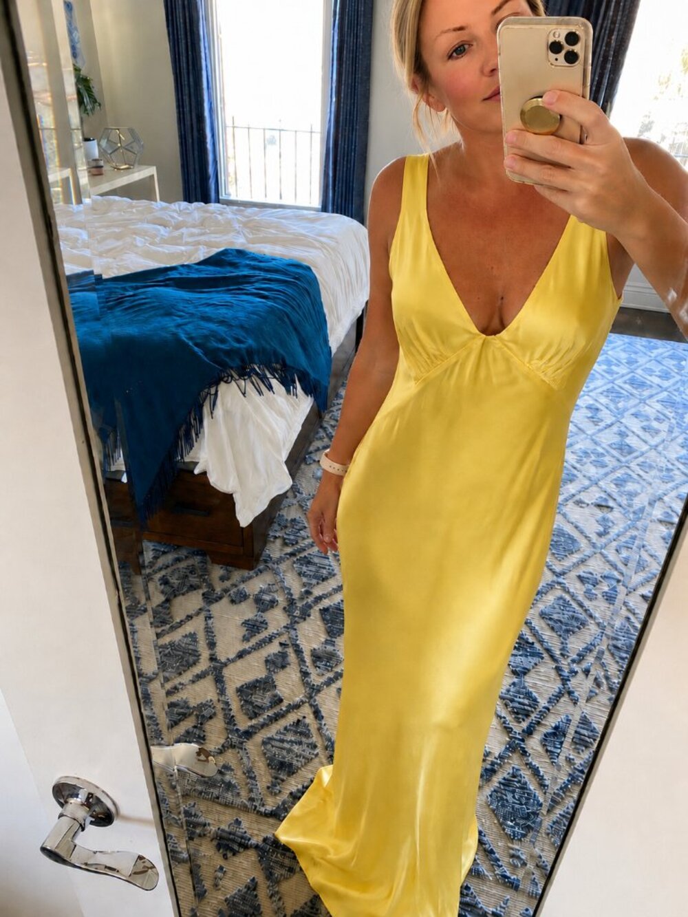 Rumored Sunset Strip Maxi Dress in Butter Yellow | Size Medium